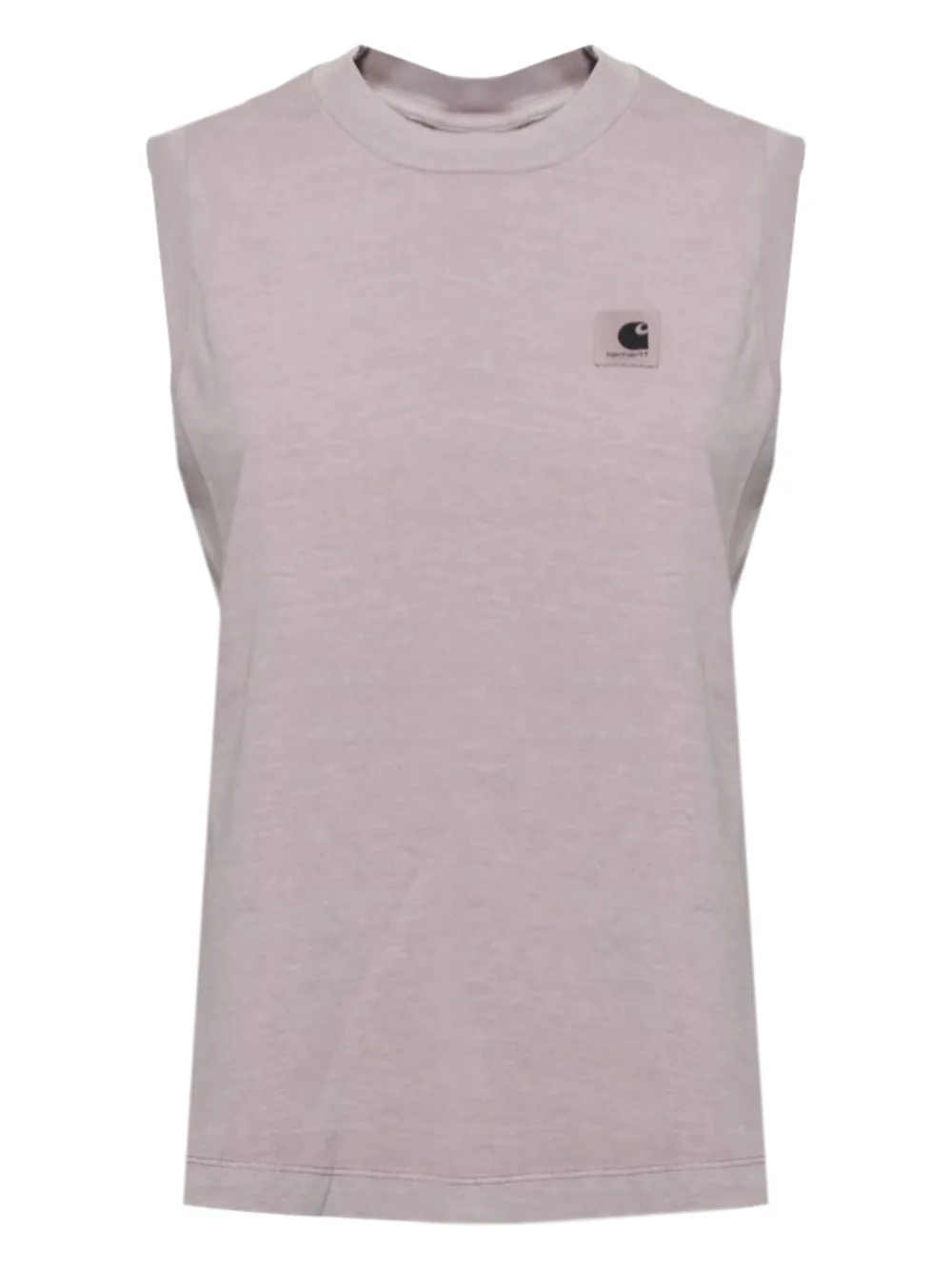 Carhartt Logo-patch Tank Top In Brown