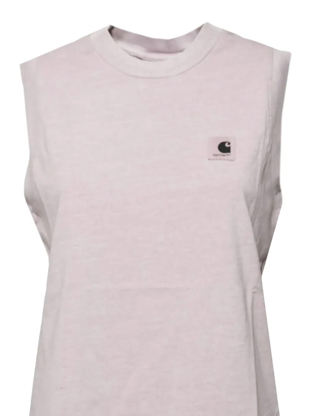 Carhartt Logo-patch Tank Top In Brown