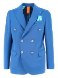 BHARNABA double-breasted buttoned blazer - Blue