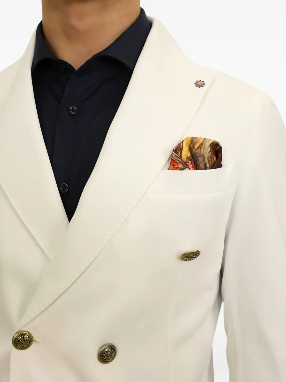 BHARNABA double-breasted blazer Wit