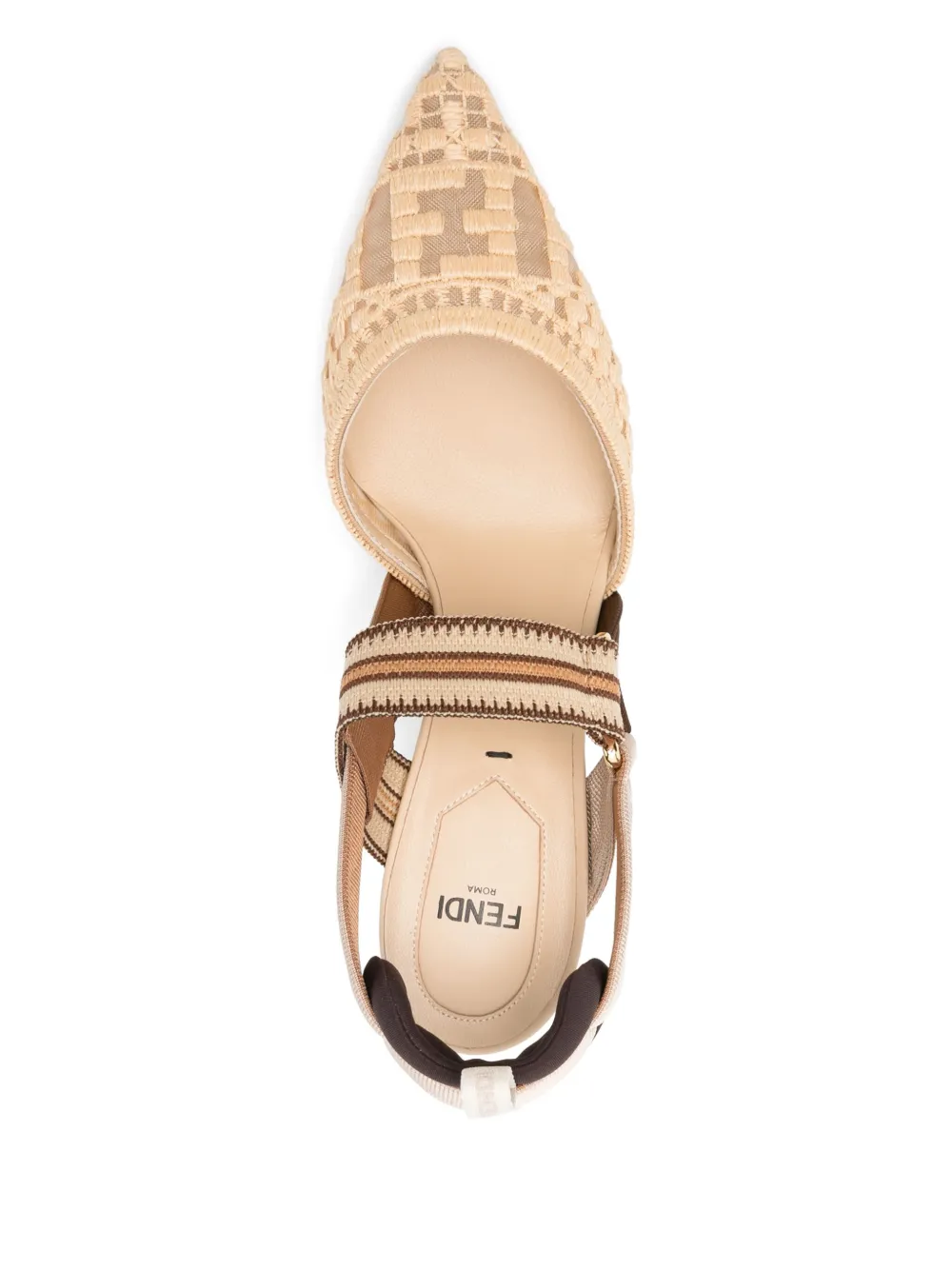 FENDI 90mm Colibri pumps Neutrals