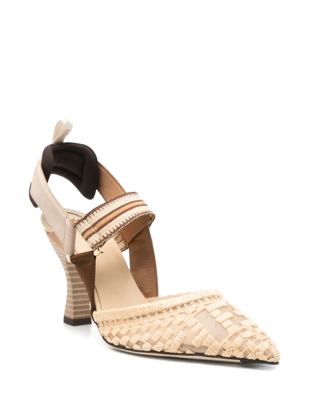 FENDI 90mm Colibri pumps Neutrals