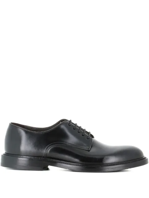 Green George leather derby shoes