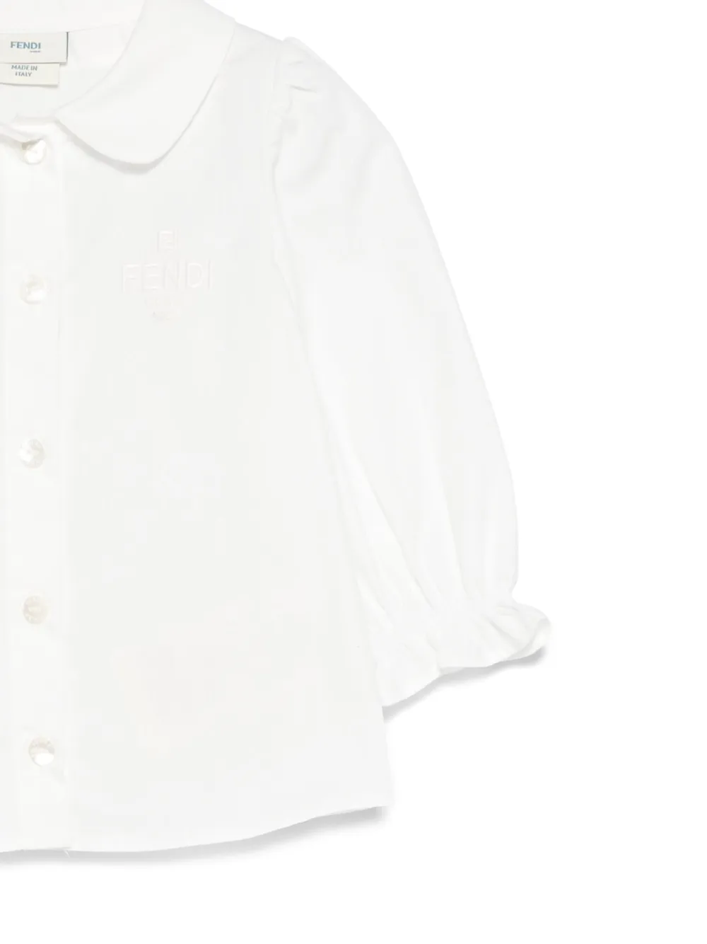 Fendi Kids Katoenen shirt Wit