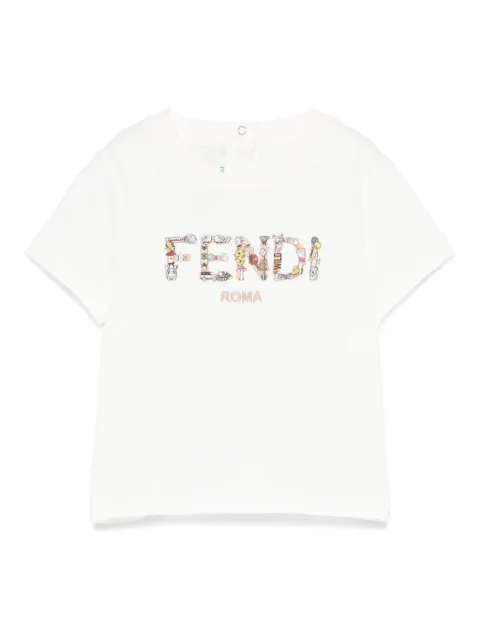 Fendi Kids Camiseta com estampa de logo