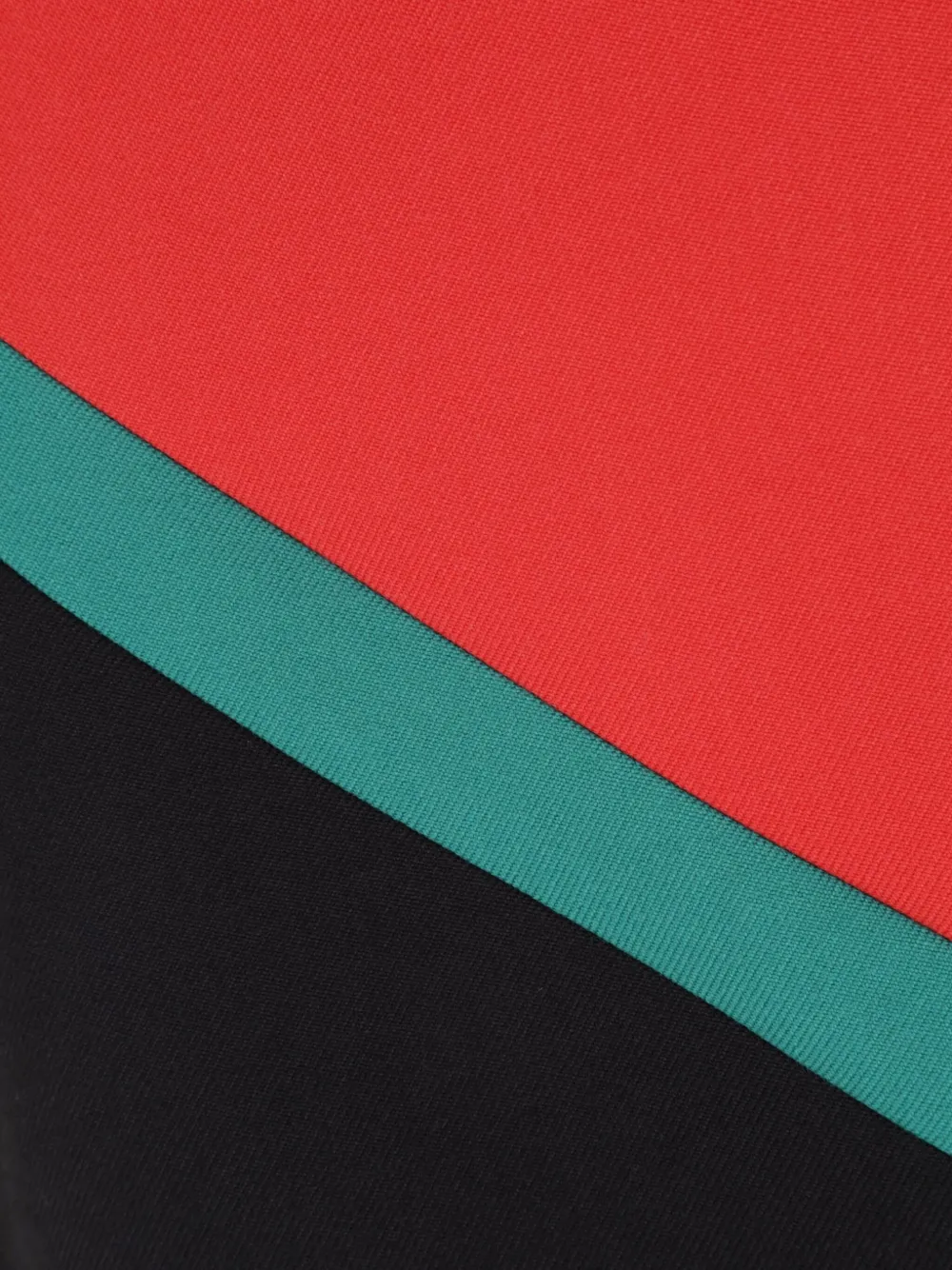 Gucci colour-block zip-detail skirt Zwart