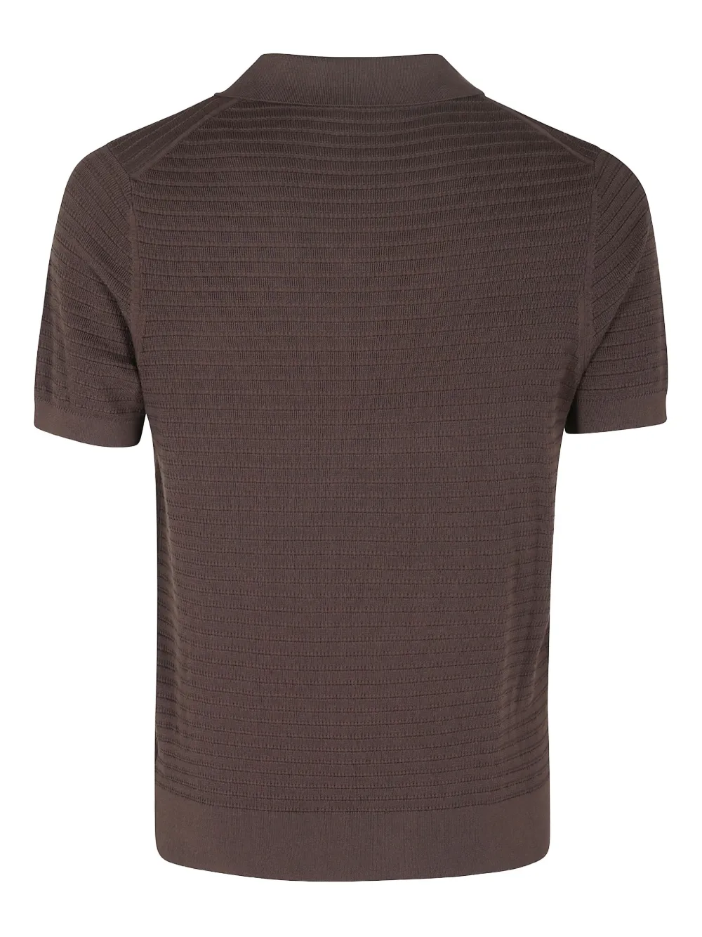 Kangra knitted polo shirt - Bruin