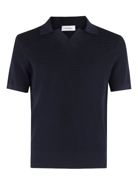 Kangra textured short-sleeve polo shirt