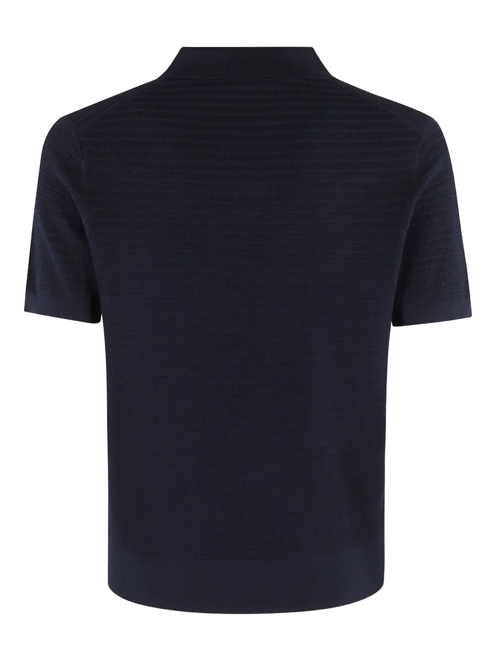 Kangra textured short-sleeve polo shirt - Blauw