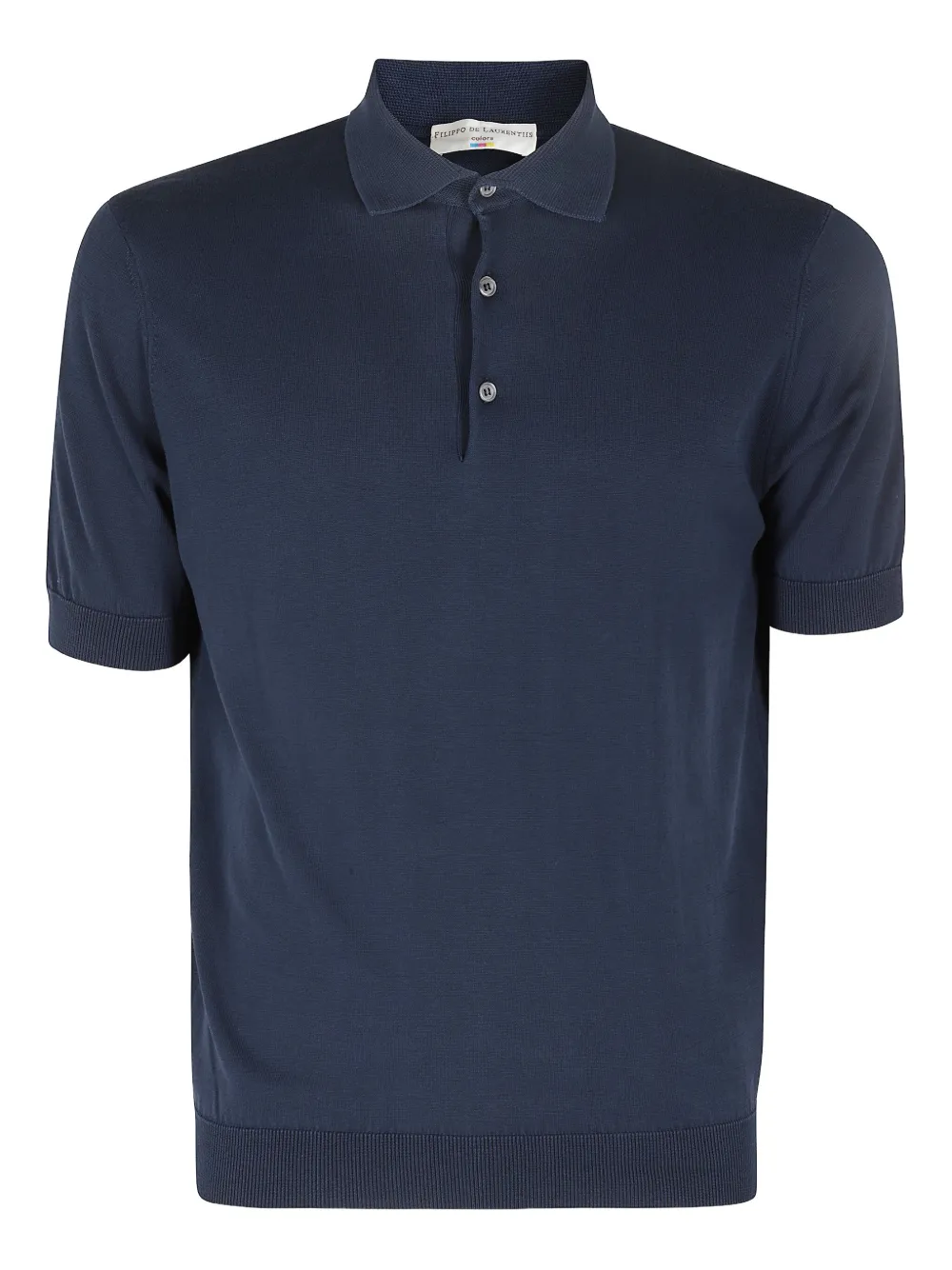 fine-knit polo shirt