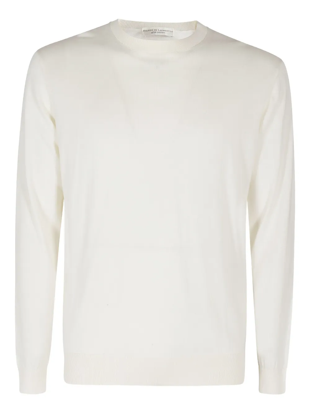 Filippo De Laurentiis crew-neck fine-knit sweater | Neutrals | Image 1