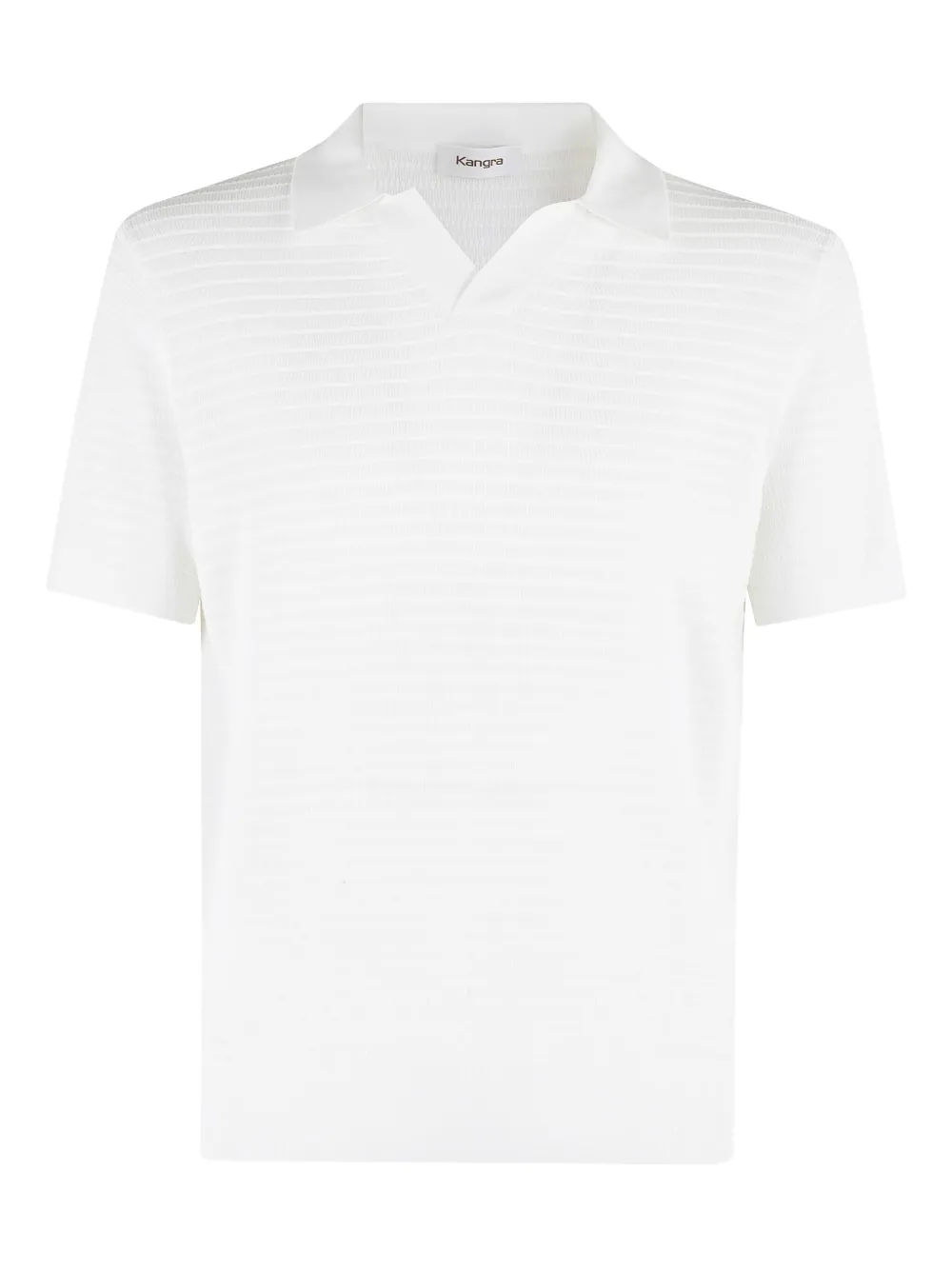 Kangra polo texturé à manches courtes | blanc | Image 1