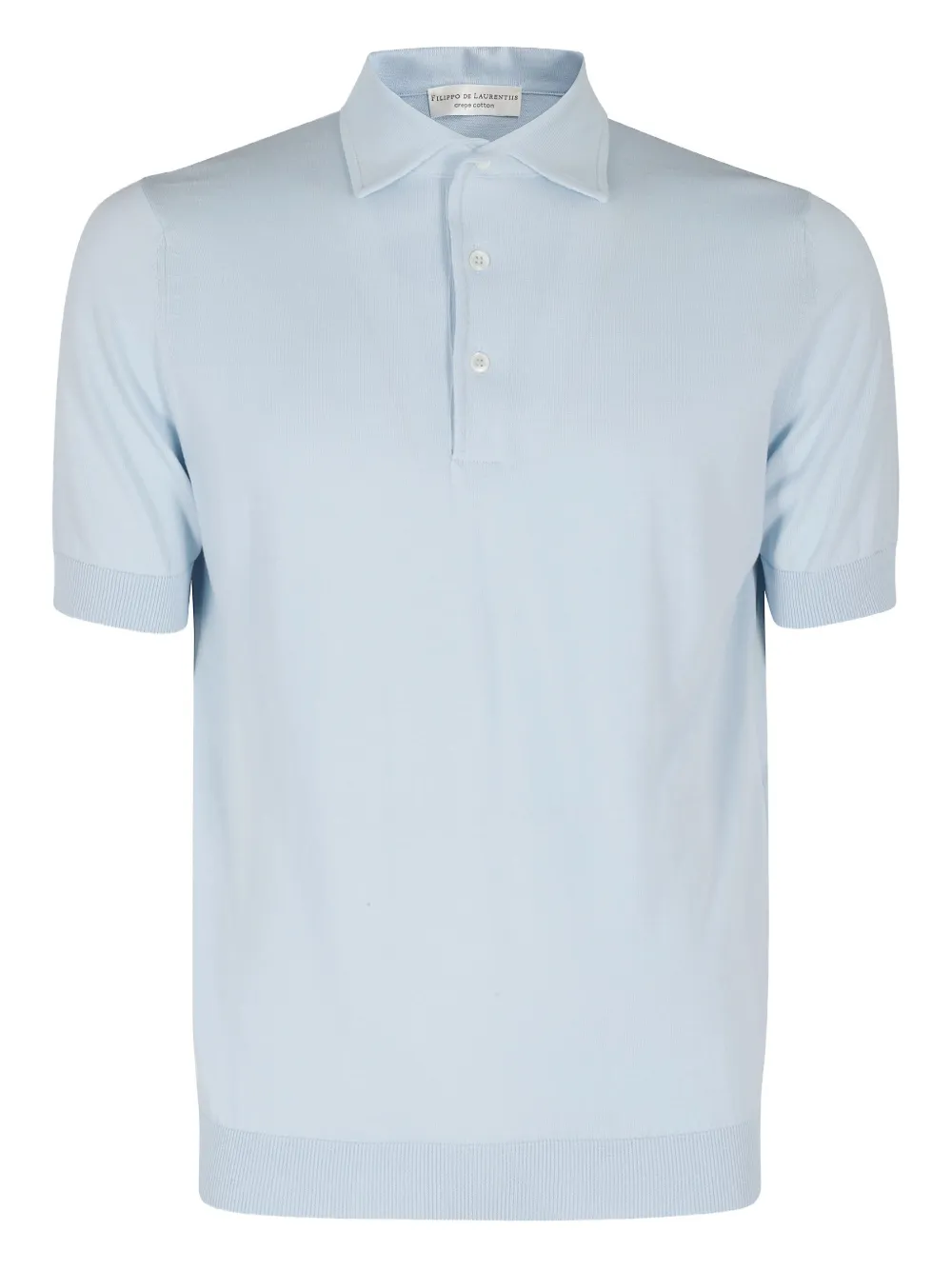 fine-knit polo shirt