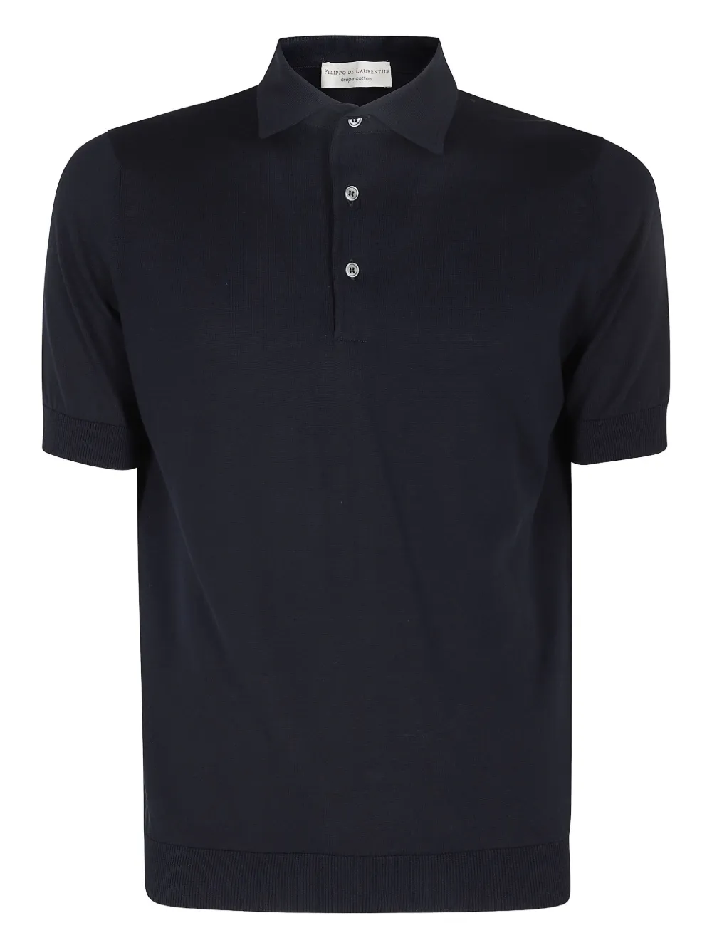 fine-knit polo shirt