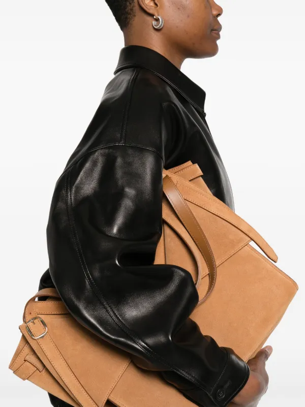 Miu Miu logo-appliqué Leather Jacket | Black | FARFETCH UK