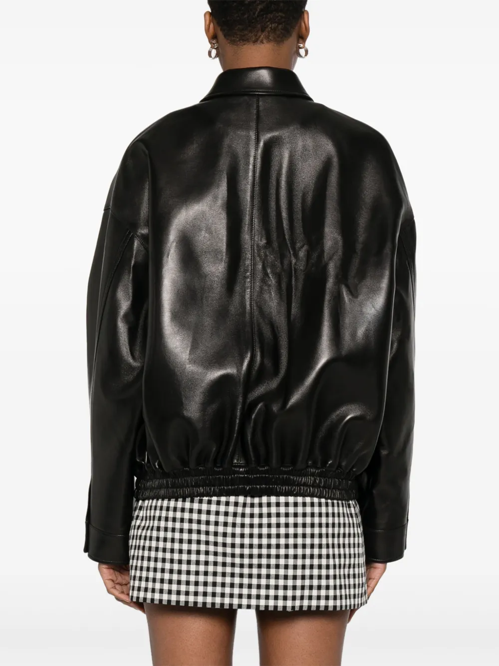 Miu Bomberjack met logopatch Zwart