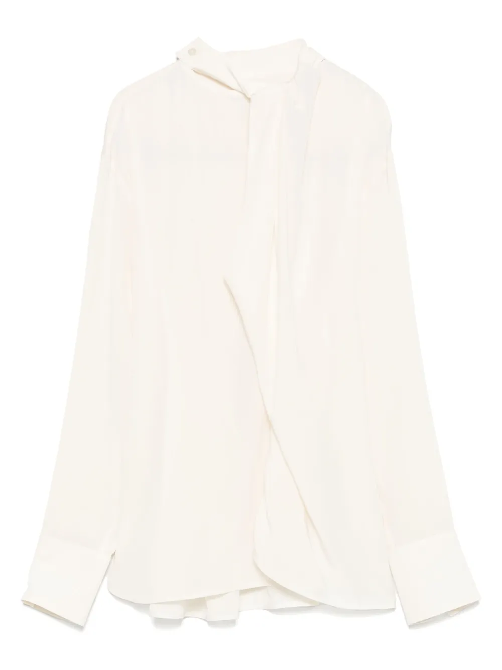 Victoria Beckham silk blouse Beige