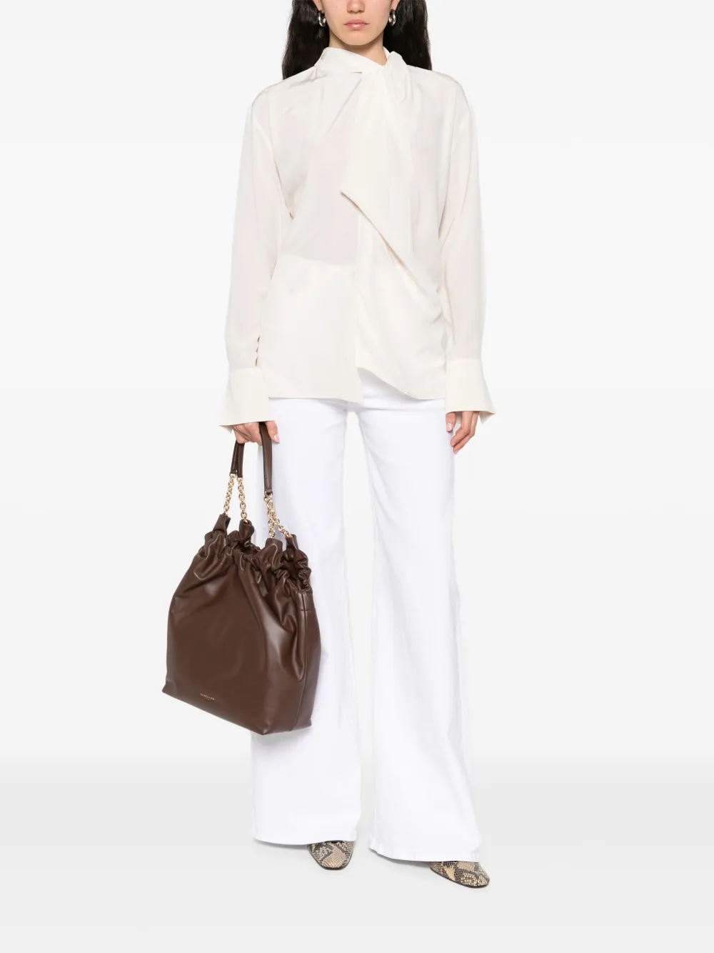 Victoria Beckham silk blouse - Beige
