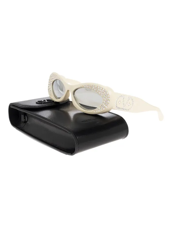 VALENTINO GARAVANI EYEWEAR Occhiali Da Sole cat-eye Con Strass