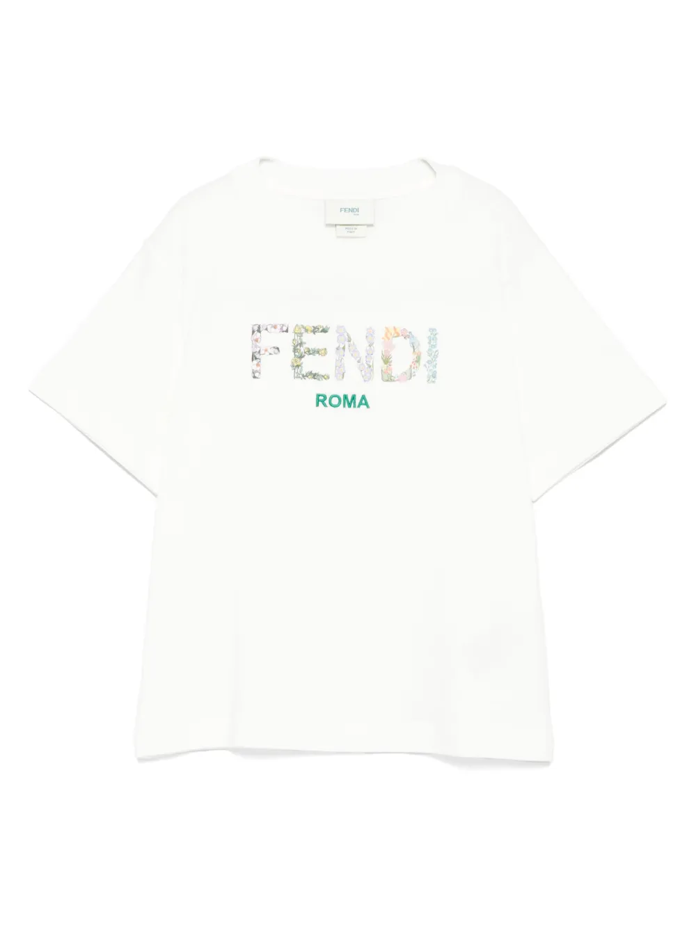 Fendi Kids cotton T-shirt Wit