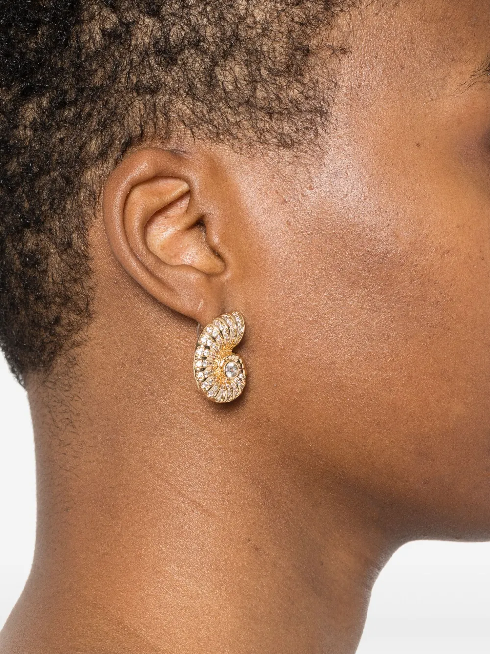 Self-Portrait boucles d'oreilles Crystal Shell | Image 2
