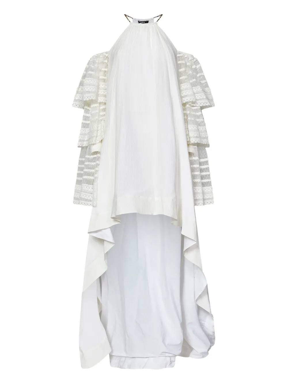 Amen layered ruffled dress Wit