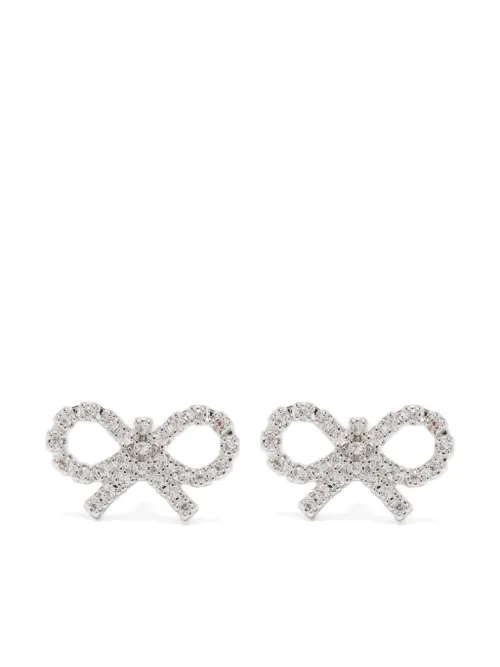 Boucles d'oreilles Micro Bow - Self-Portrait - Modalova