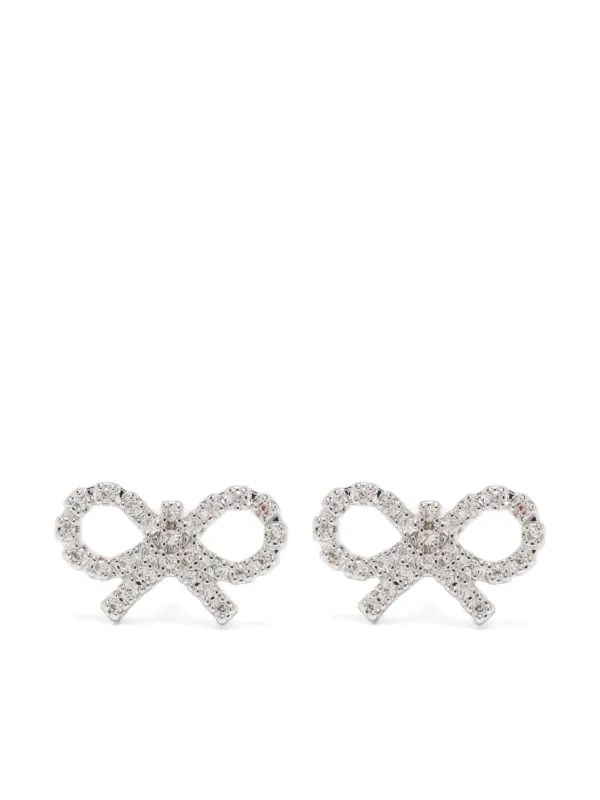 イヤリング Micro Bow Earrings - SELF PORTRAIT - Silver - Silver 30402453_59503931_600.jpg