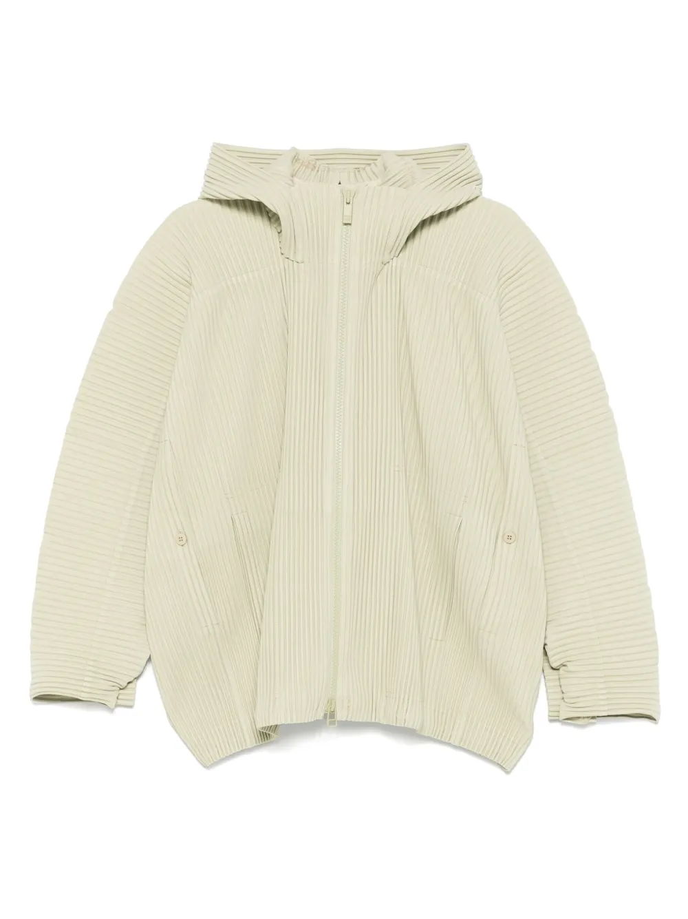 Shop Issey Miyake Plissé Hooded Jacket