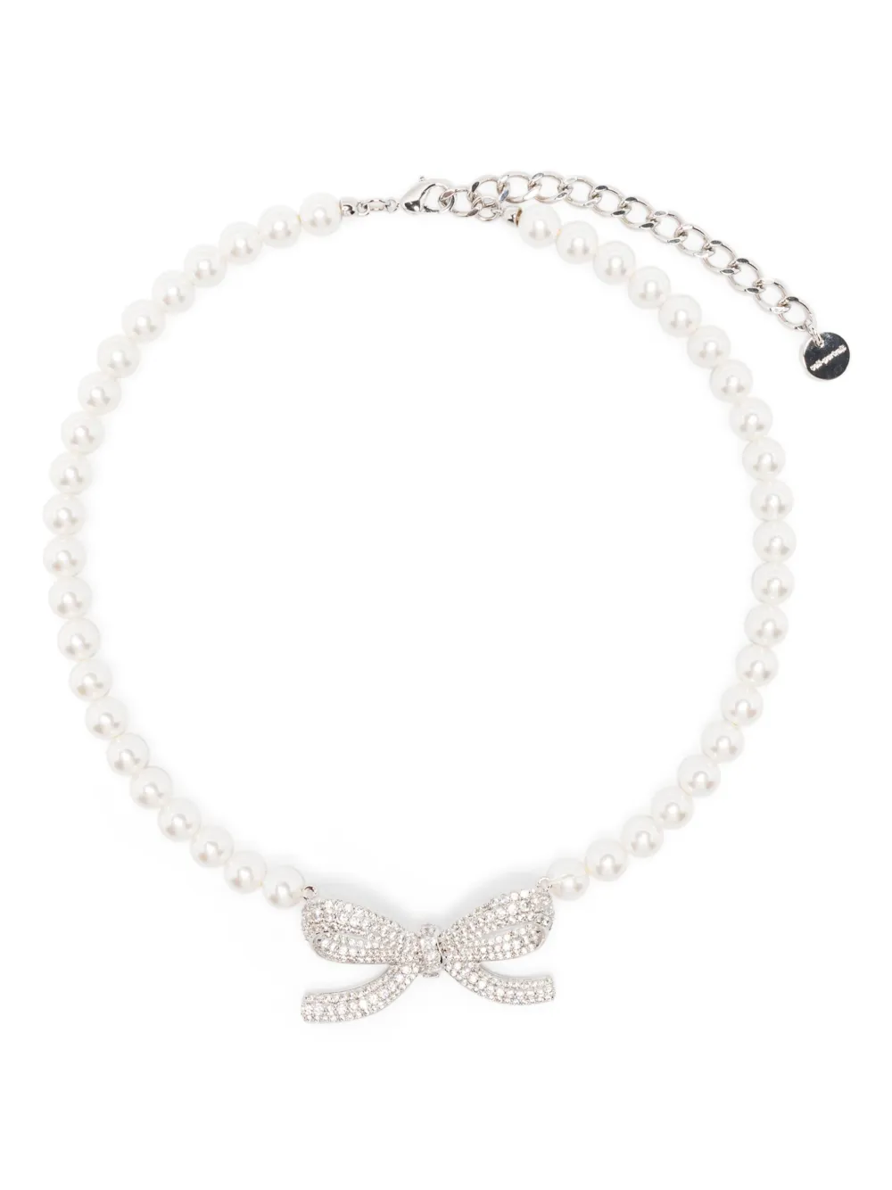ネックレス・ペンダント Self-Portrait Pearl Bow Necklace Pearl Bow Necklace – self-portrait-US