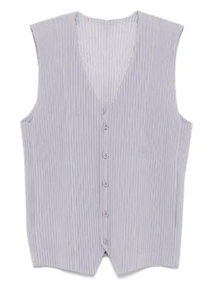 【正規品】HOMME PLISSE ISSEY MIYAKE VEST サイズ２ Homme Plissé Issey Miyake Pleated Vest | Grey | FARFETCH