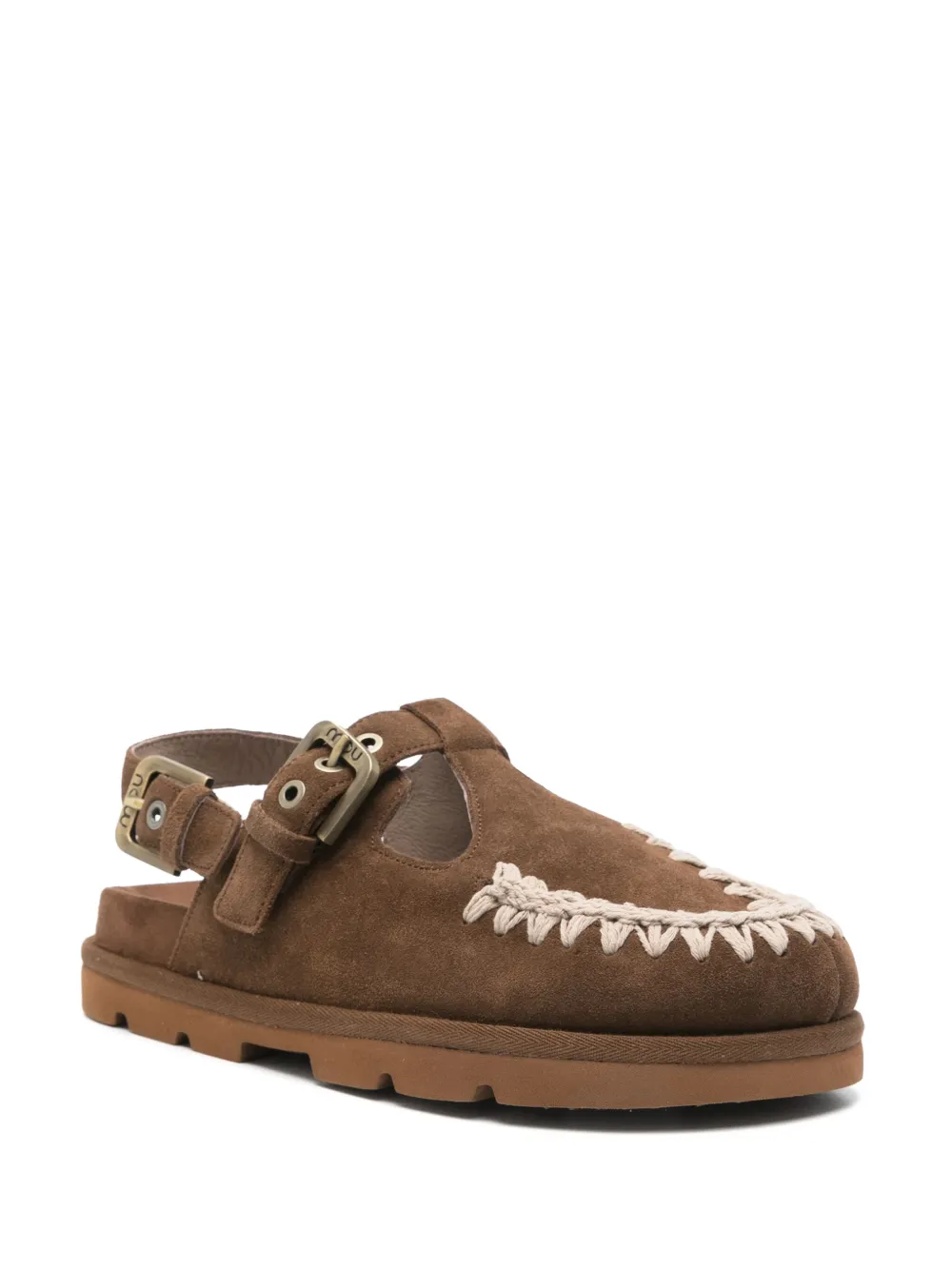 Mou mules de gamuza bordados | Mules planos | Image 2