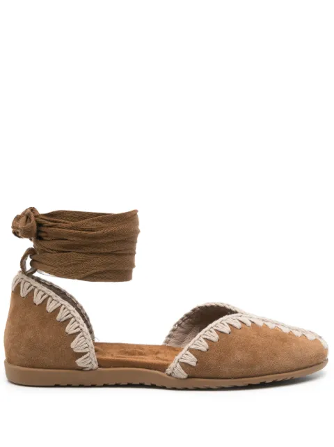 Mou suede ballet flats
