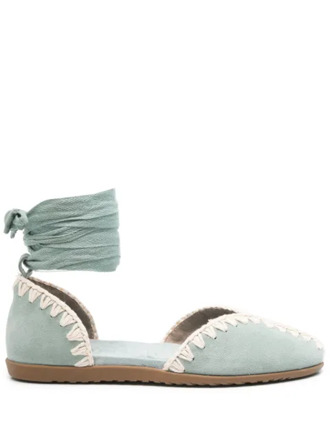 Mou suede ballet flats
