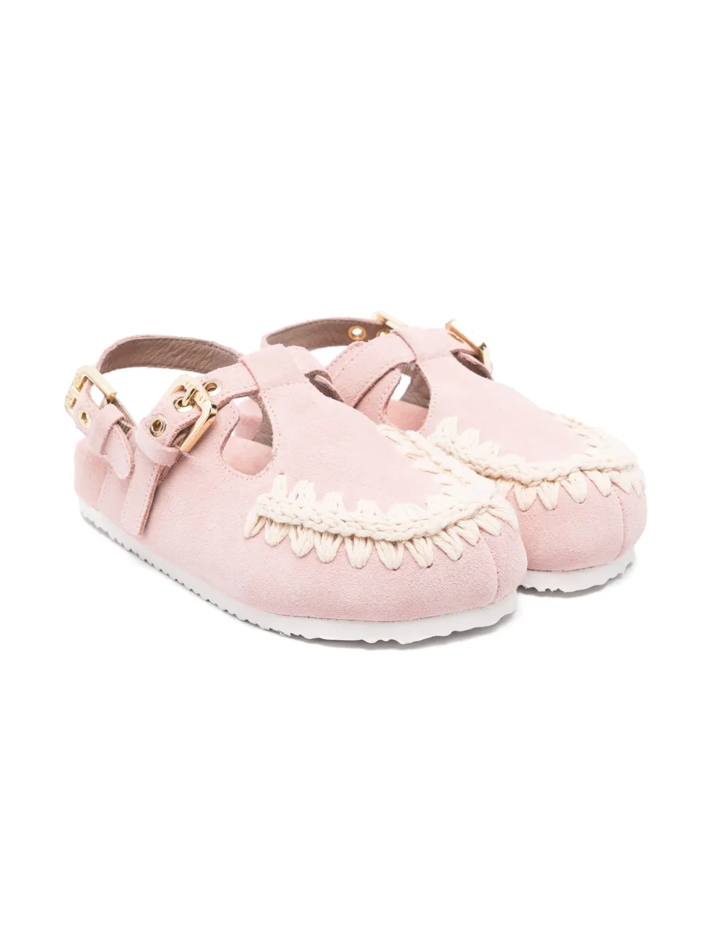 Mou Kids Suède sandalen Roze