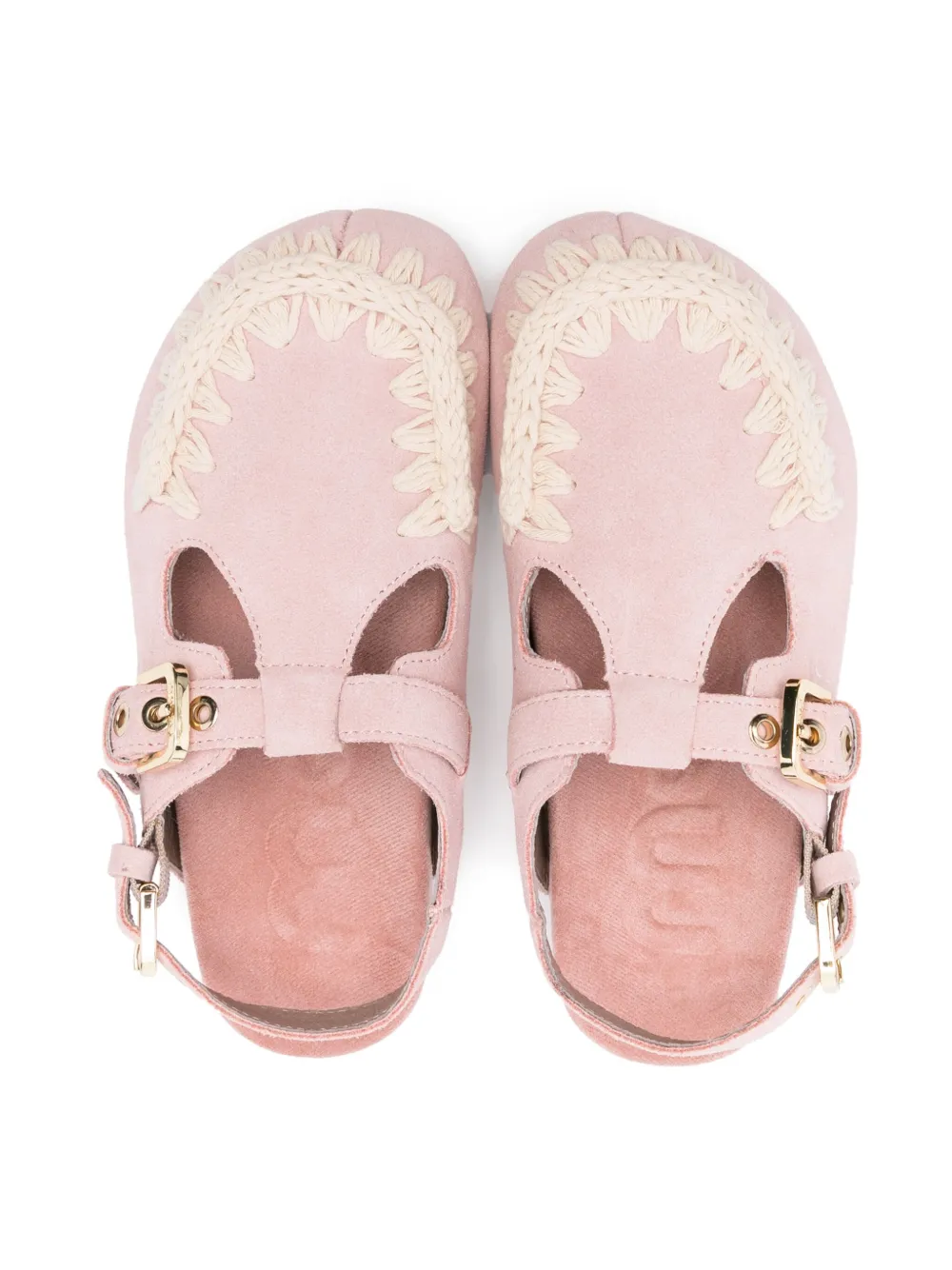 Mou Kids Suède sandalen Roze