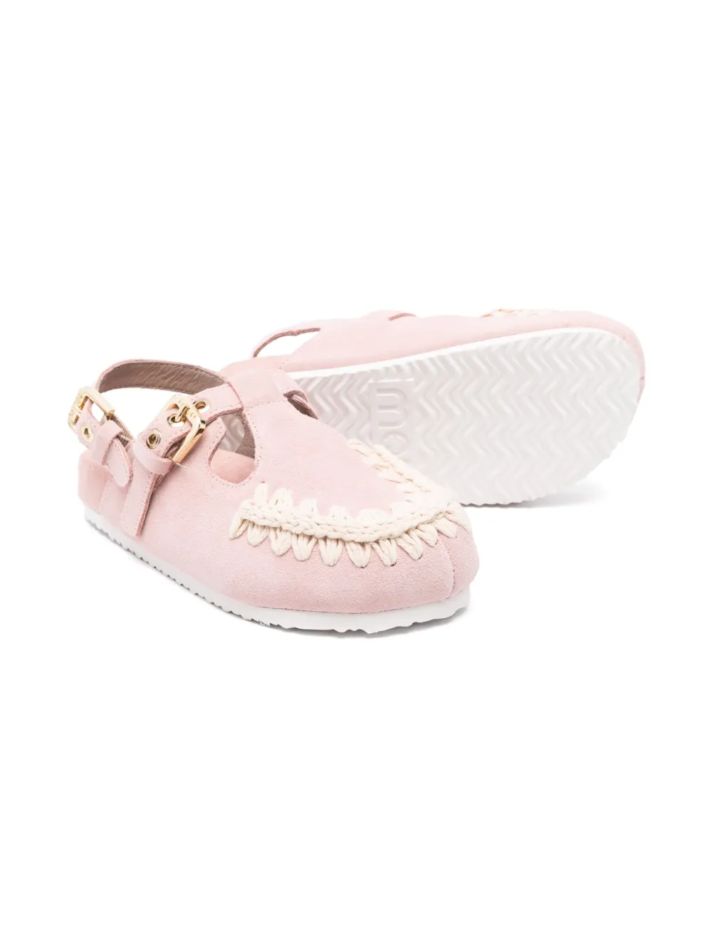 Mou Kids Suède sandalen - Roze