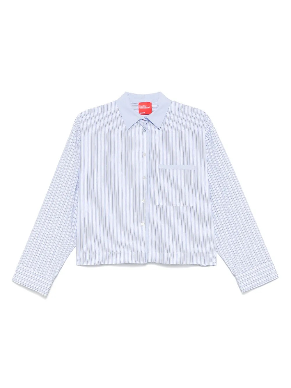 cropped striped shirt
