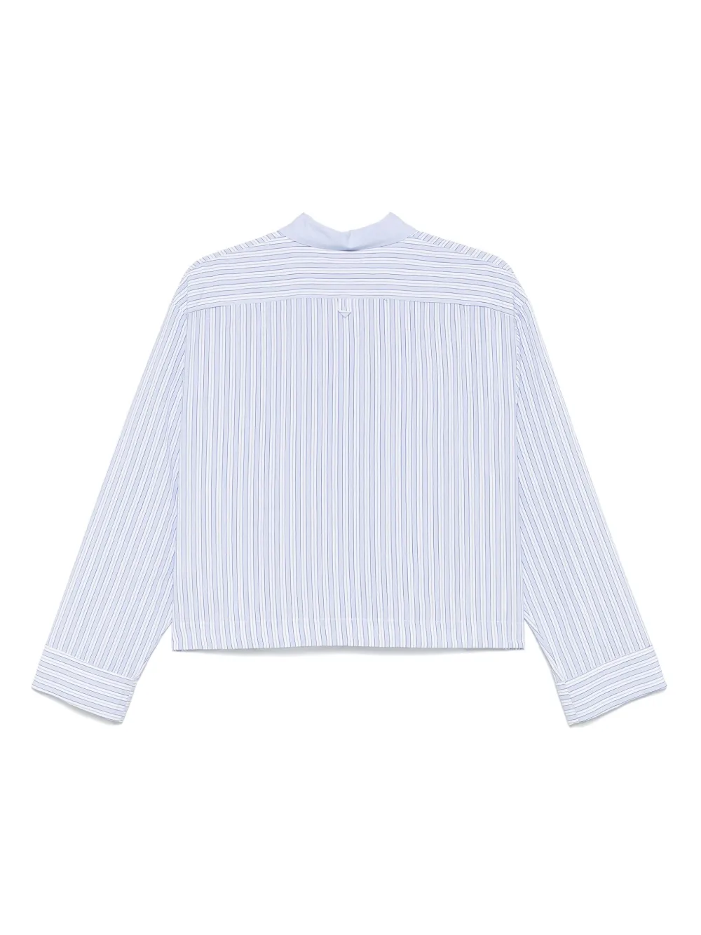 Merci Cropped gestreept shirt - Wit