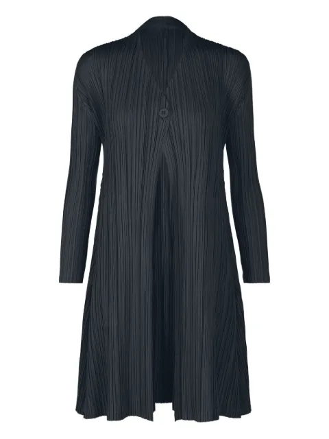 Pleats Please Issey Miyake buttoned pleated jacket