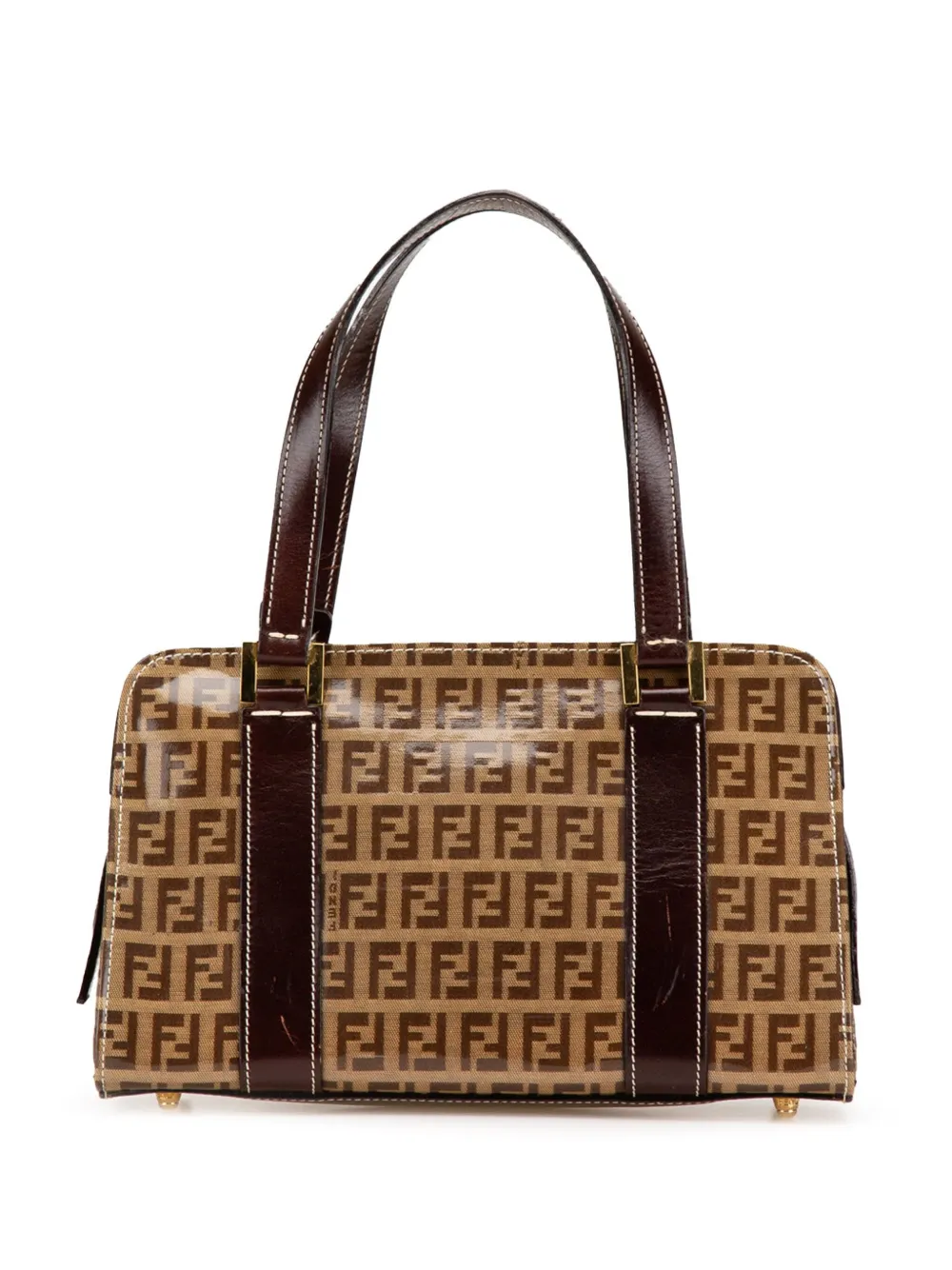 Fendi Pre-Owned 2000-2025 Zucchino Crystal handbag | Brown | Image 1