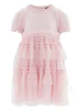 NEEDLE & THREAD KIDS sequin-embroidered tulle dress - Pink
