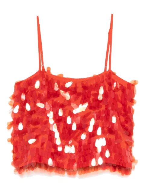 Weili Zheng sequinned top