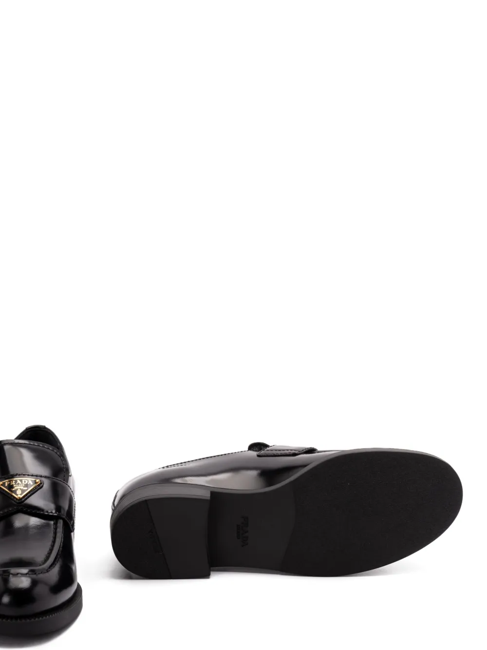 Prada Loafers van lakleer Zwart