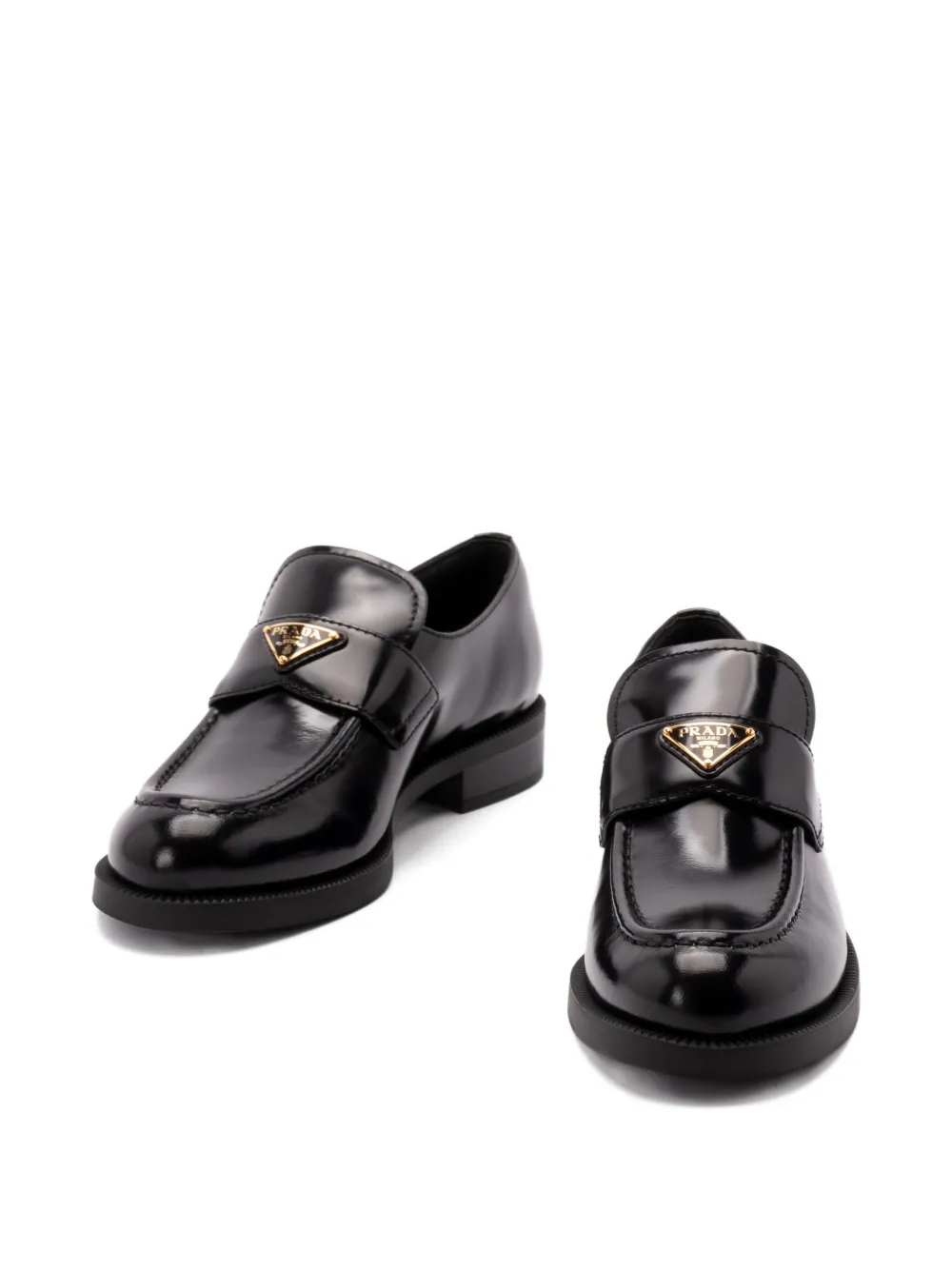 Prada Loafers van lakleer Zwart