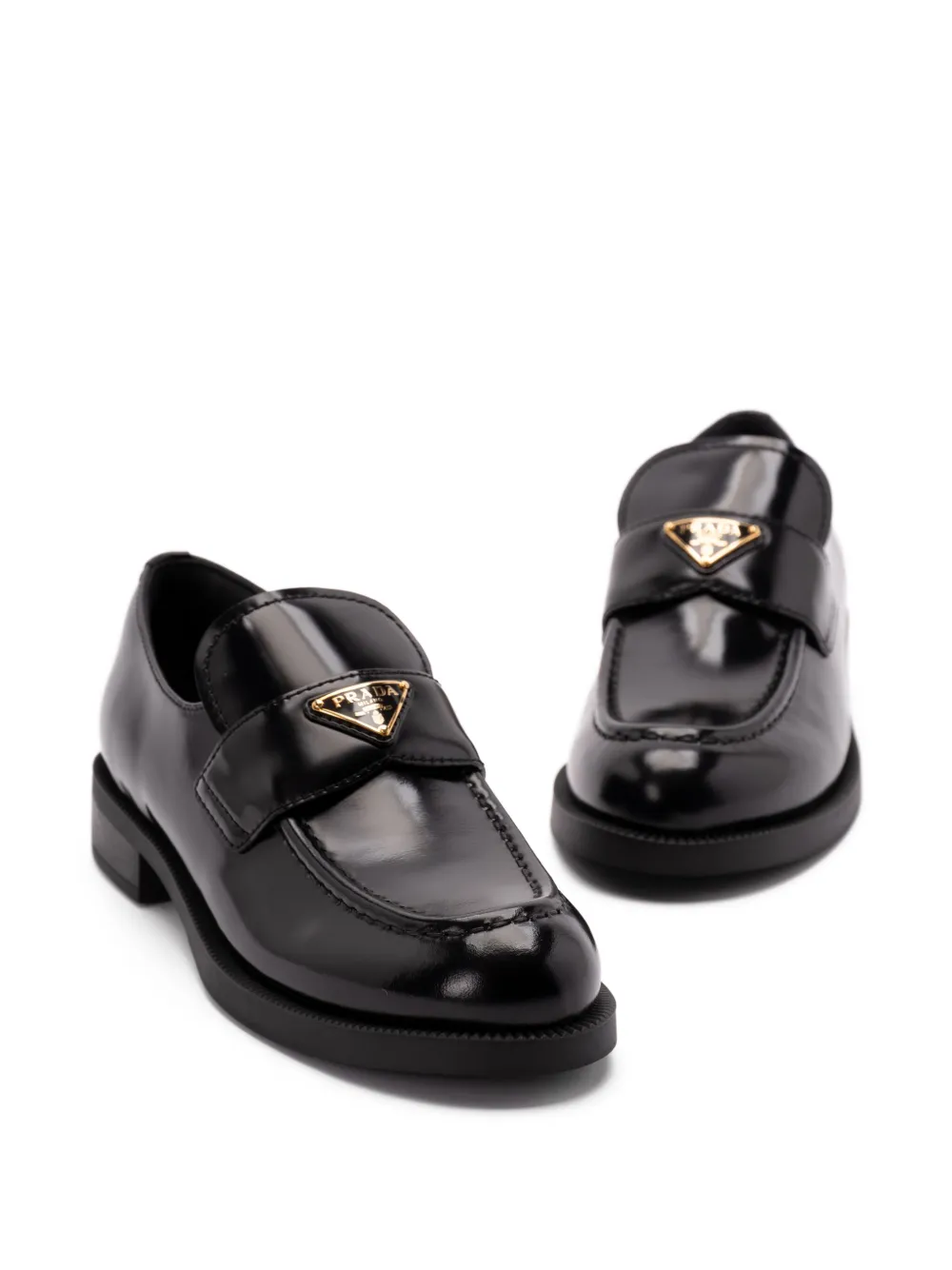 Prada Loafers van lakleer Zwart