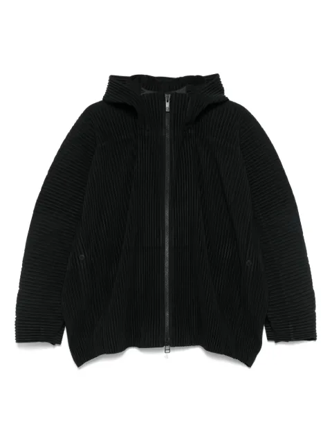 Homme Plissé Issey Miyake plissé hooded jacket