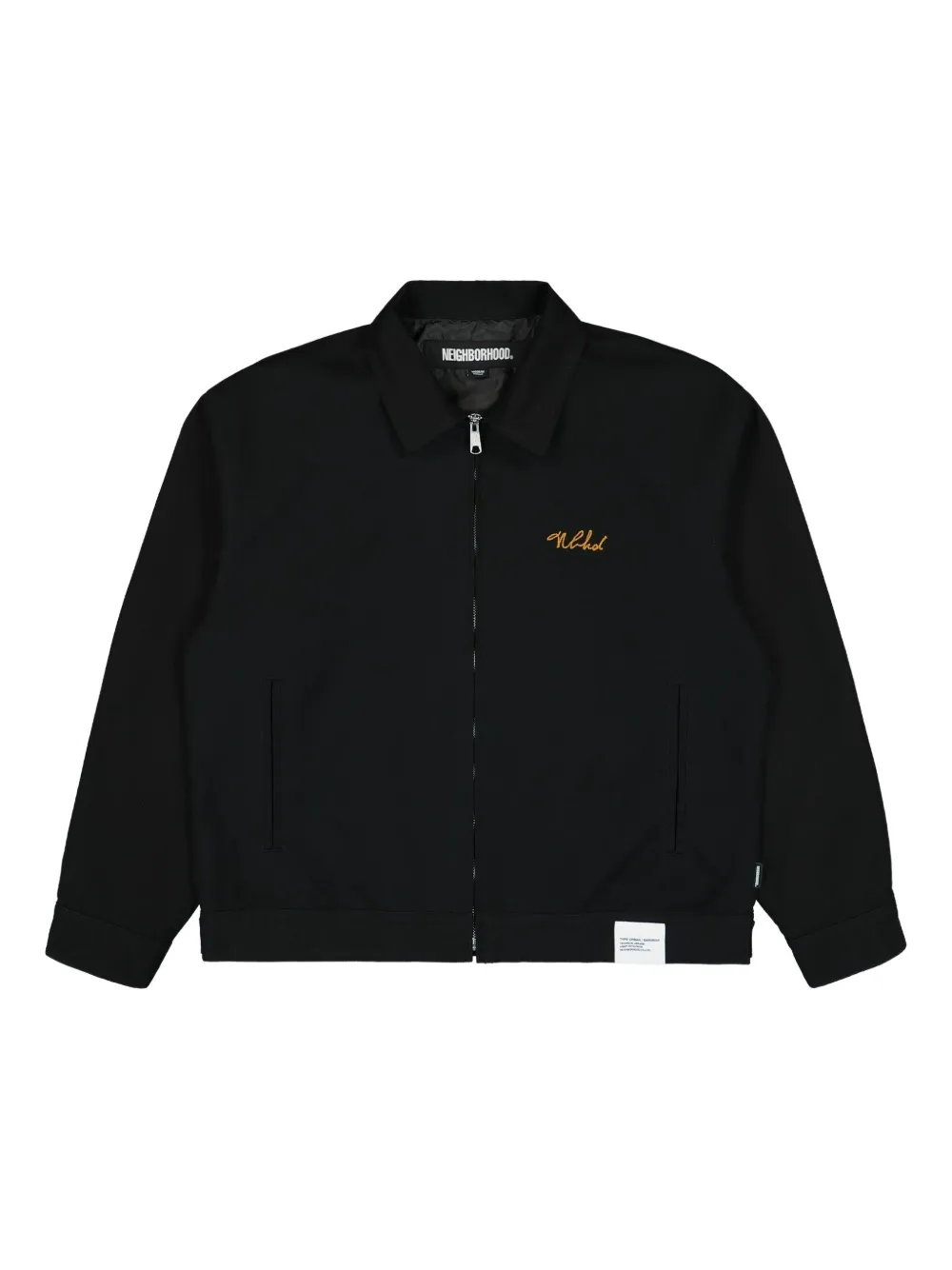 Neighborhood logo-embroidered jacket - ブラック Neighborhood logo-embroidered jacket - ブラック