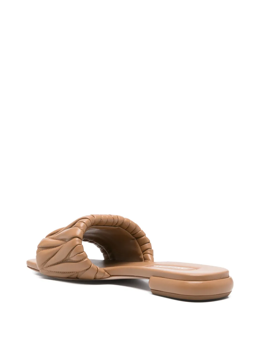 Miu Sandalen met logo Bruin