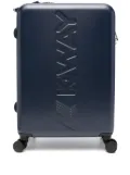 K-Way debossed-logo suitcase - Blue